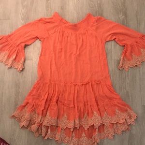 Beautiful peach summer dress